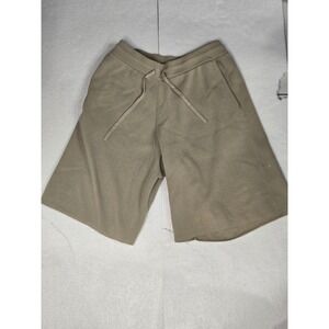 ZARA Men's‎ Knit Lounge Shorts Size Medium Tan Beige Casual Minimalist Drawstrin